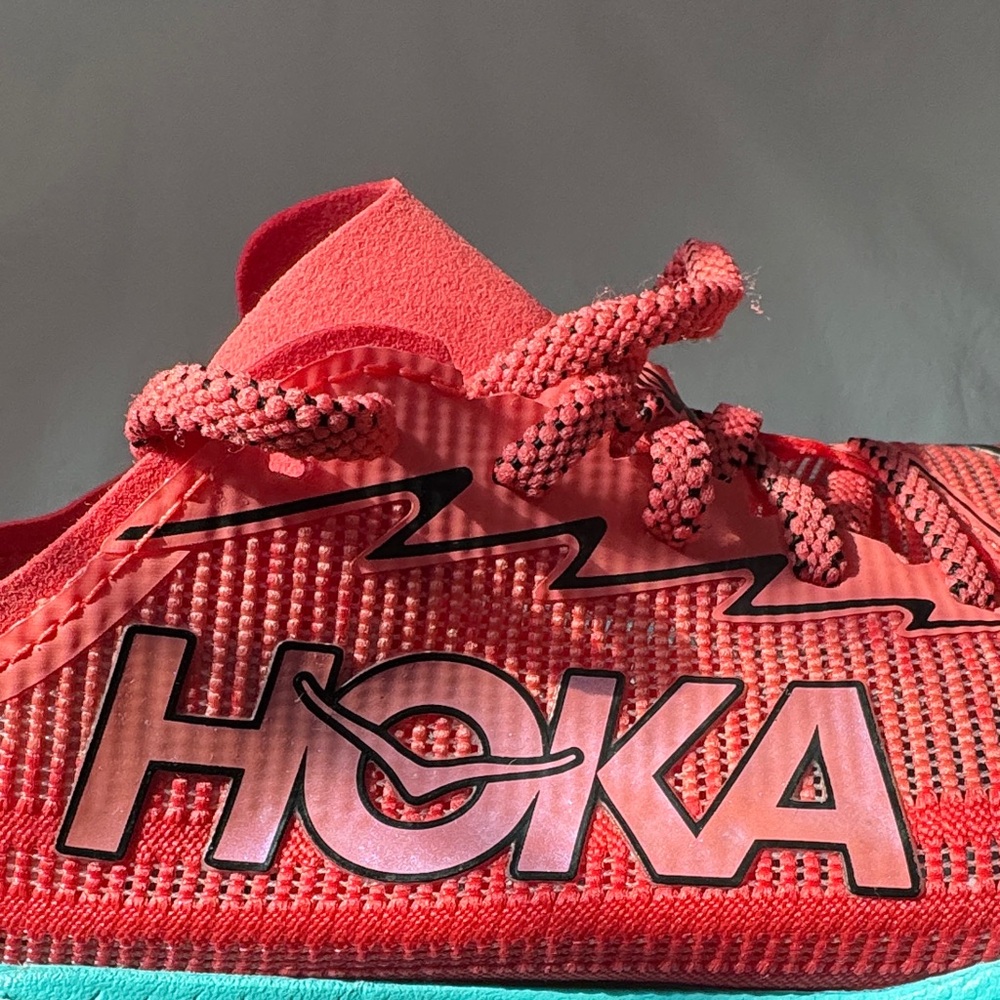 Hoka MACH X 2 Women's peach and Teal Athletic Shoes - Picture 14 of 14
